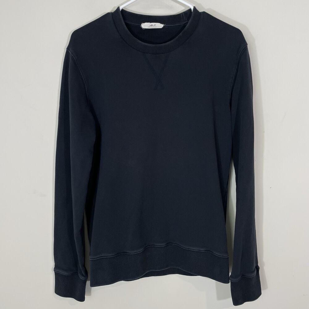 Mr P. Navy Blue Pullover Crew Sweatshirt Men's Size XS Terry Mr. Porter